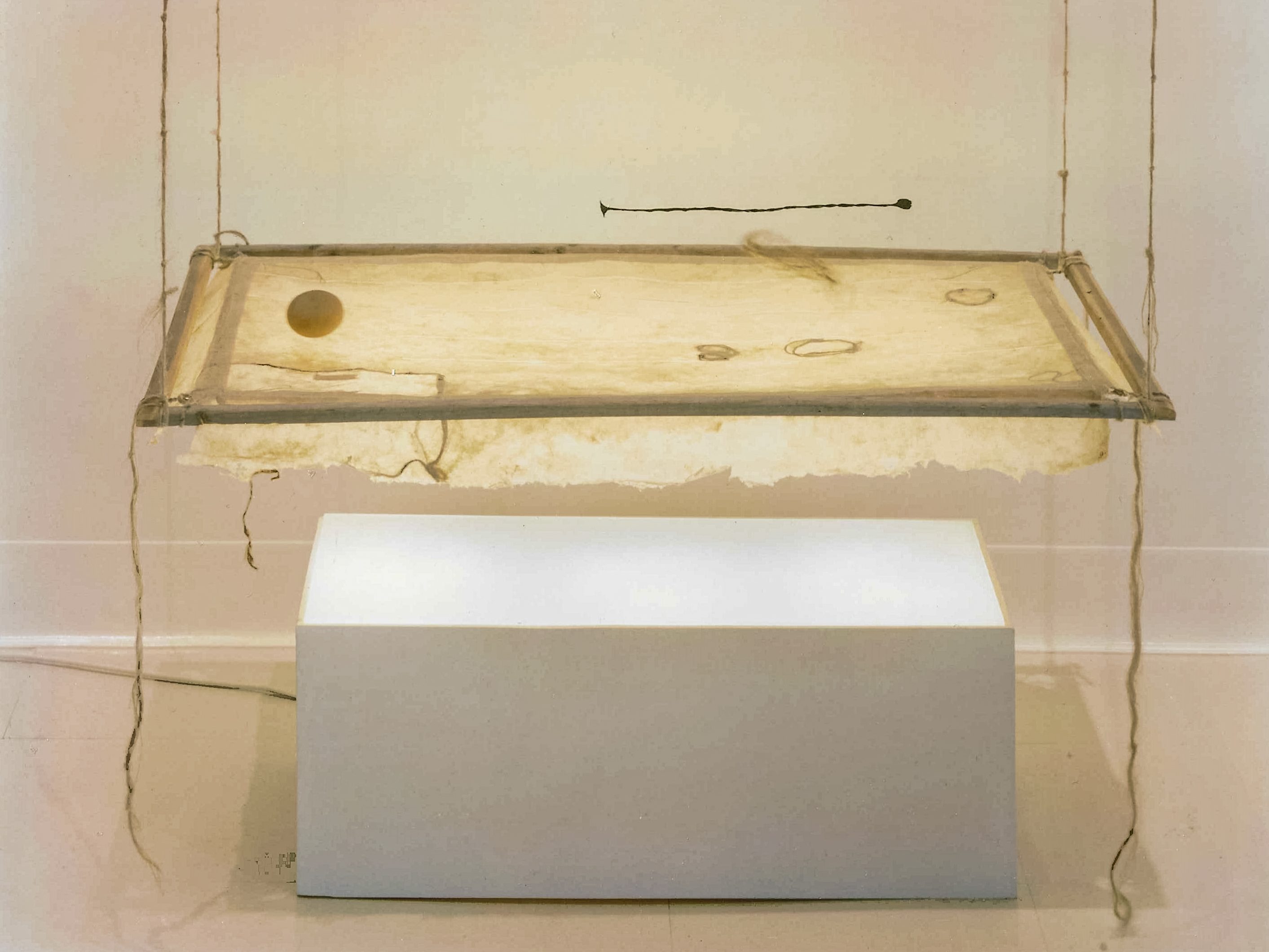 Alt text: Light box sculpture