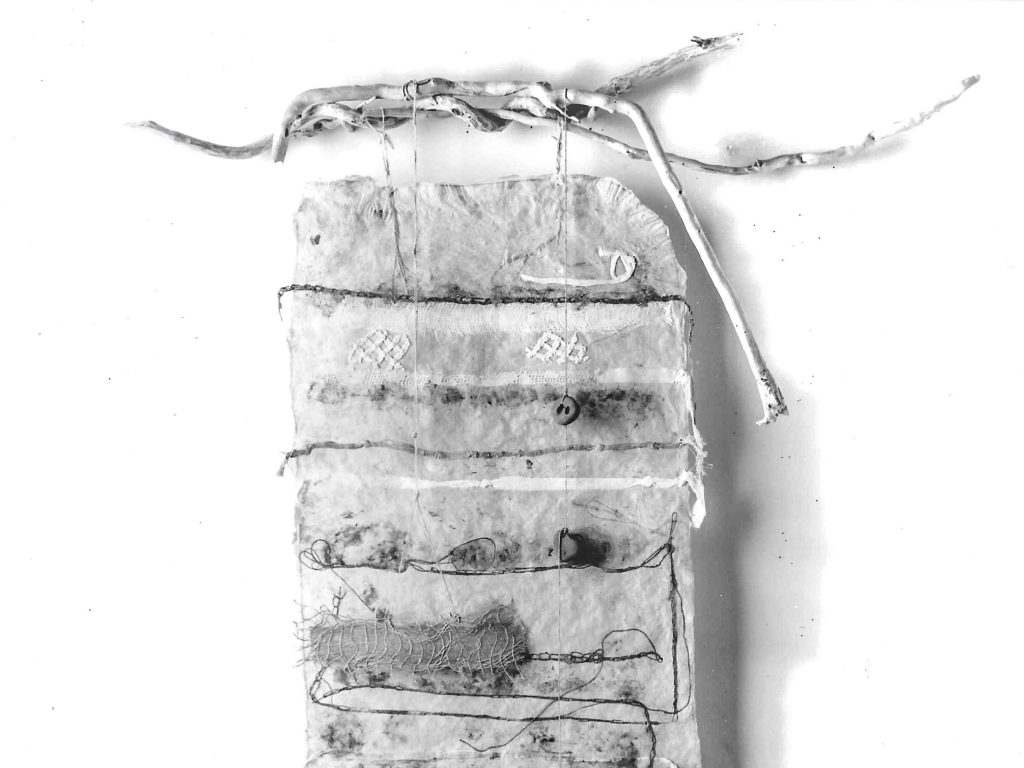 Alt text: Wall hanging sculpture