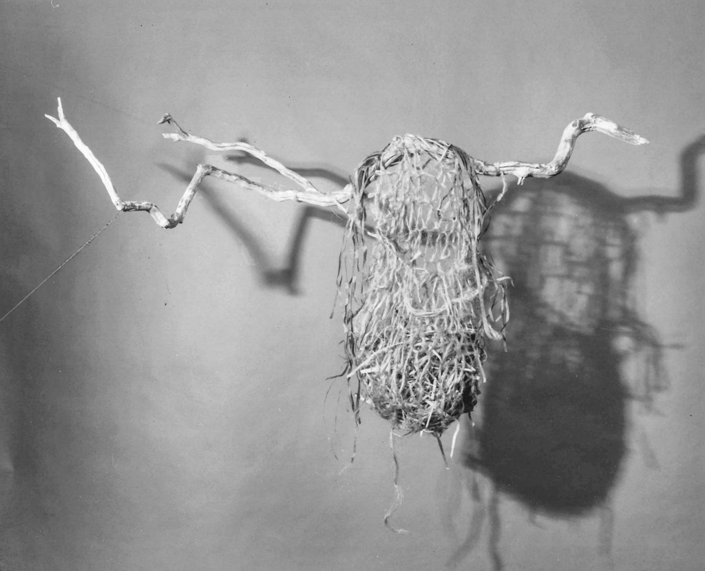 Alt text: Nest with handmade paper