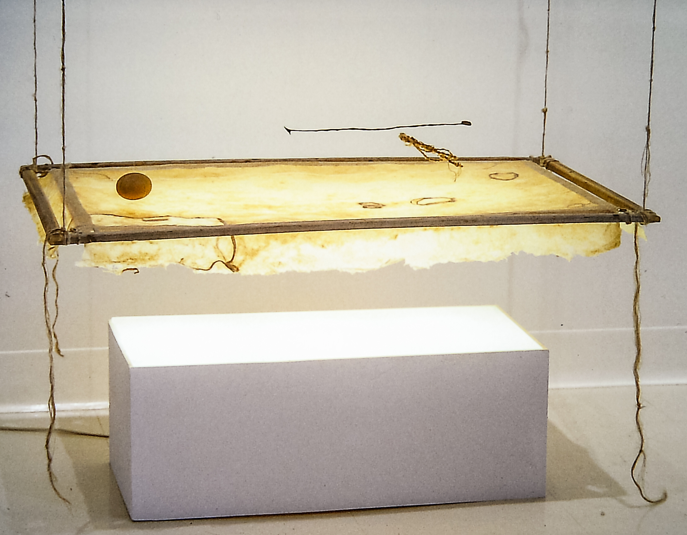 Alt text: Light box sculpture