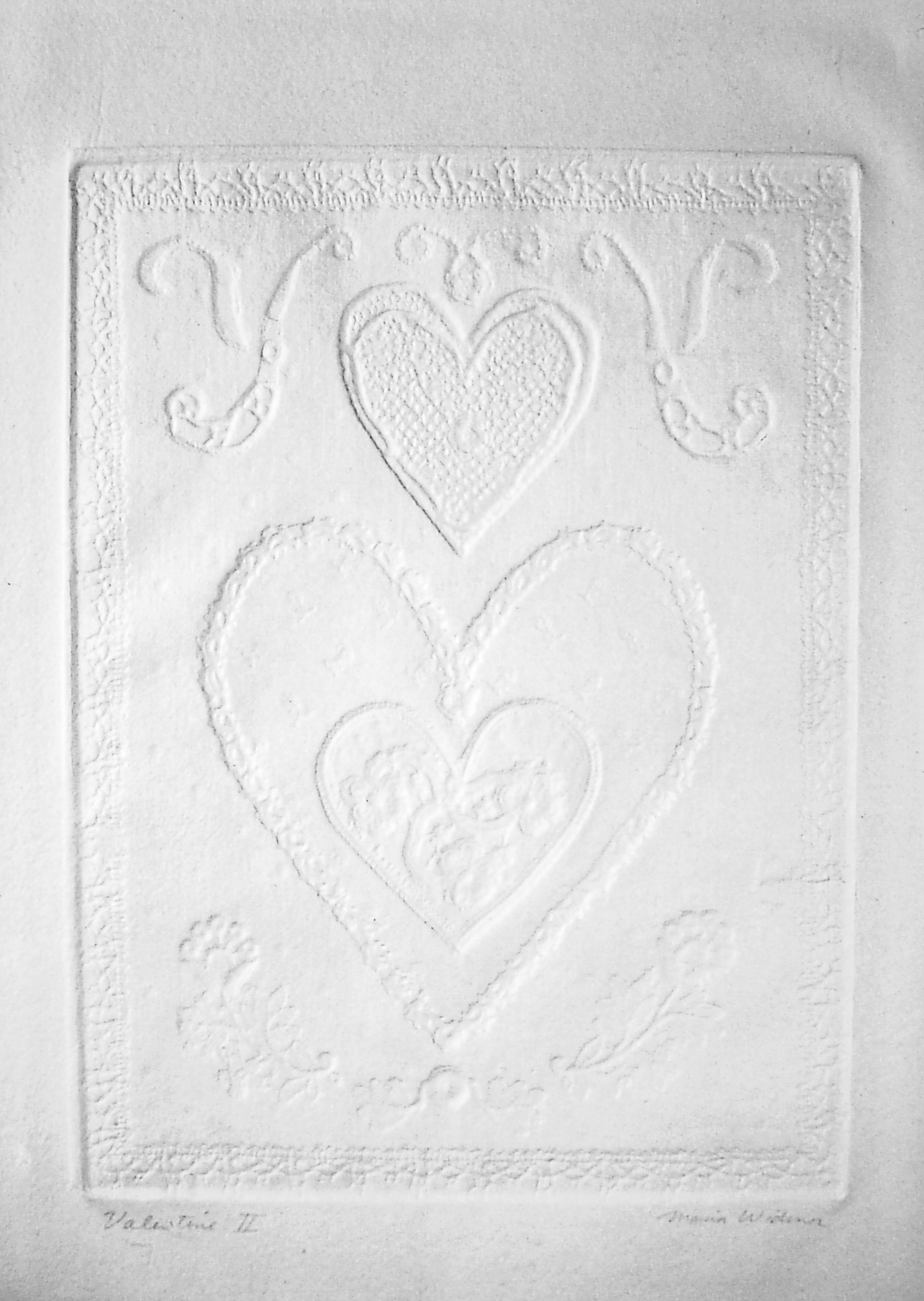 Alt text: Monoprint on handmade paper