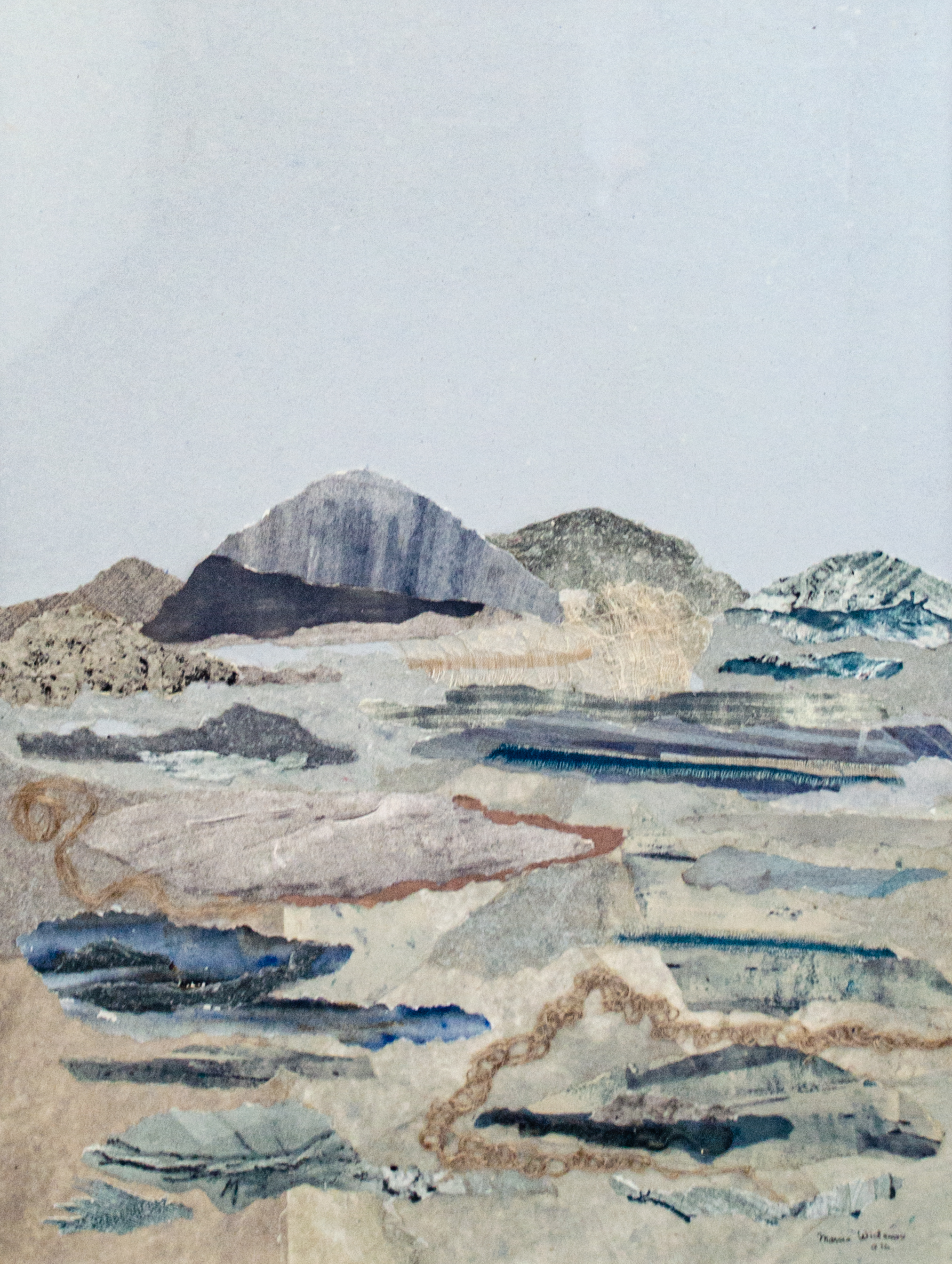 Alt text: Abstract paper collage