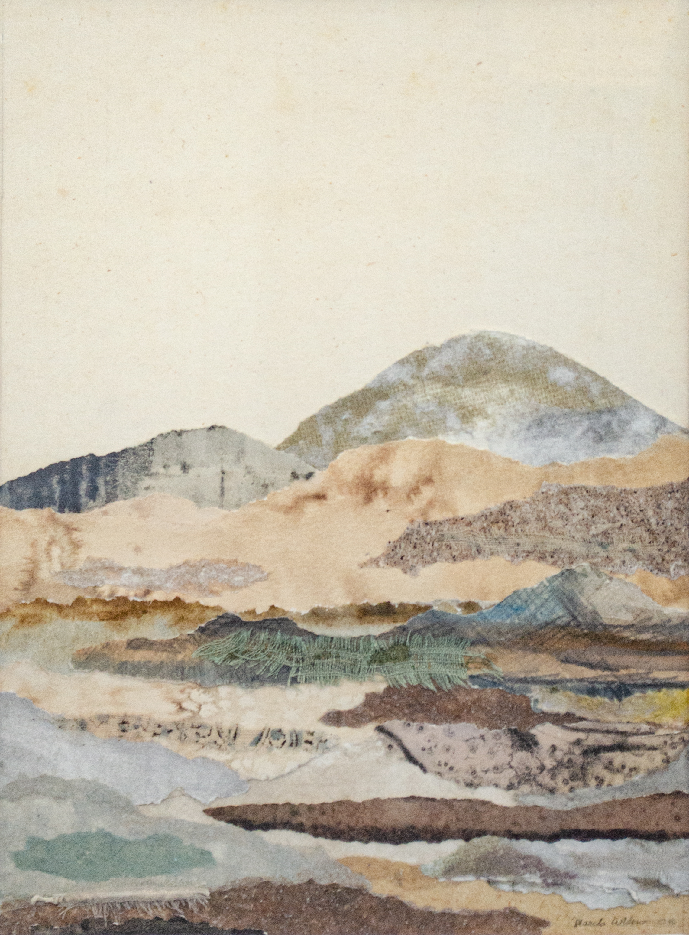 Alt text: Abstract paper collage