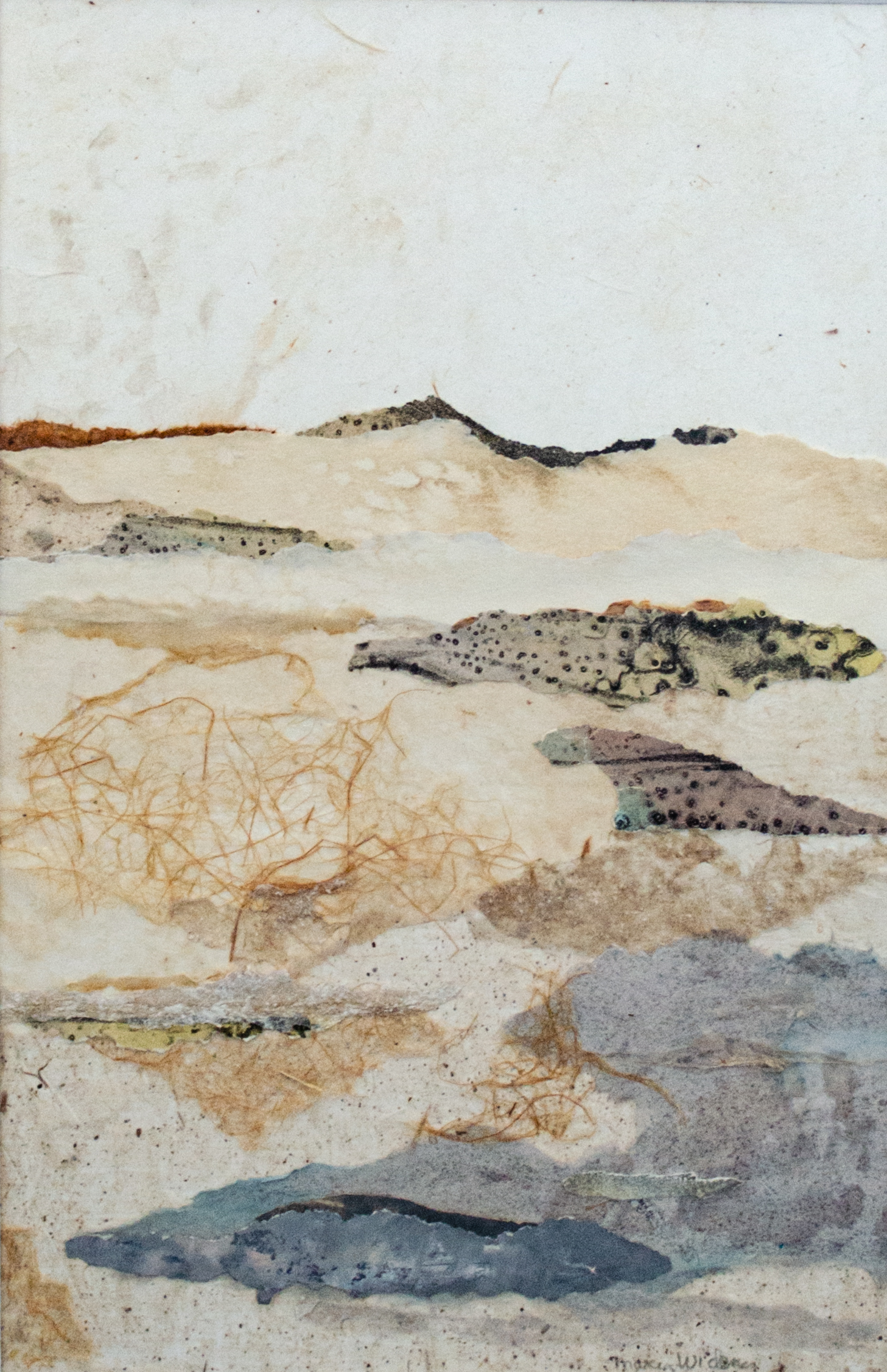 Alt text: Abstract paper collage