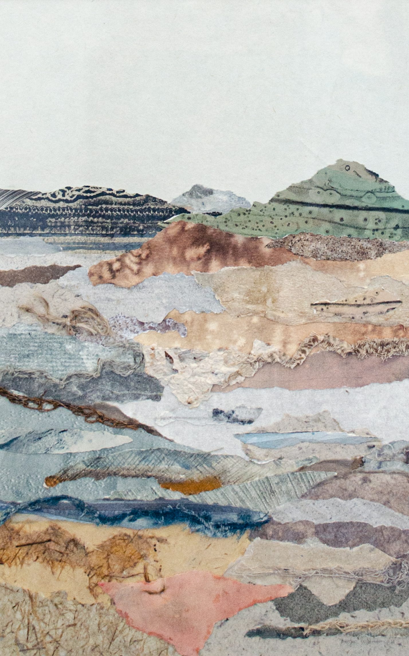 Alt text: Abstract paper collage