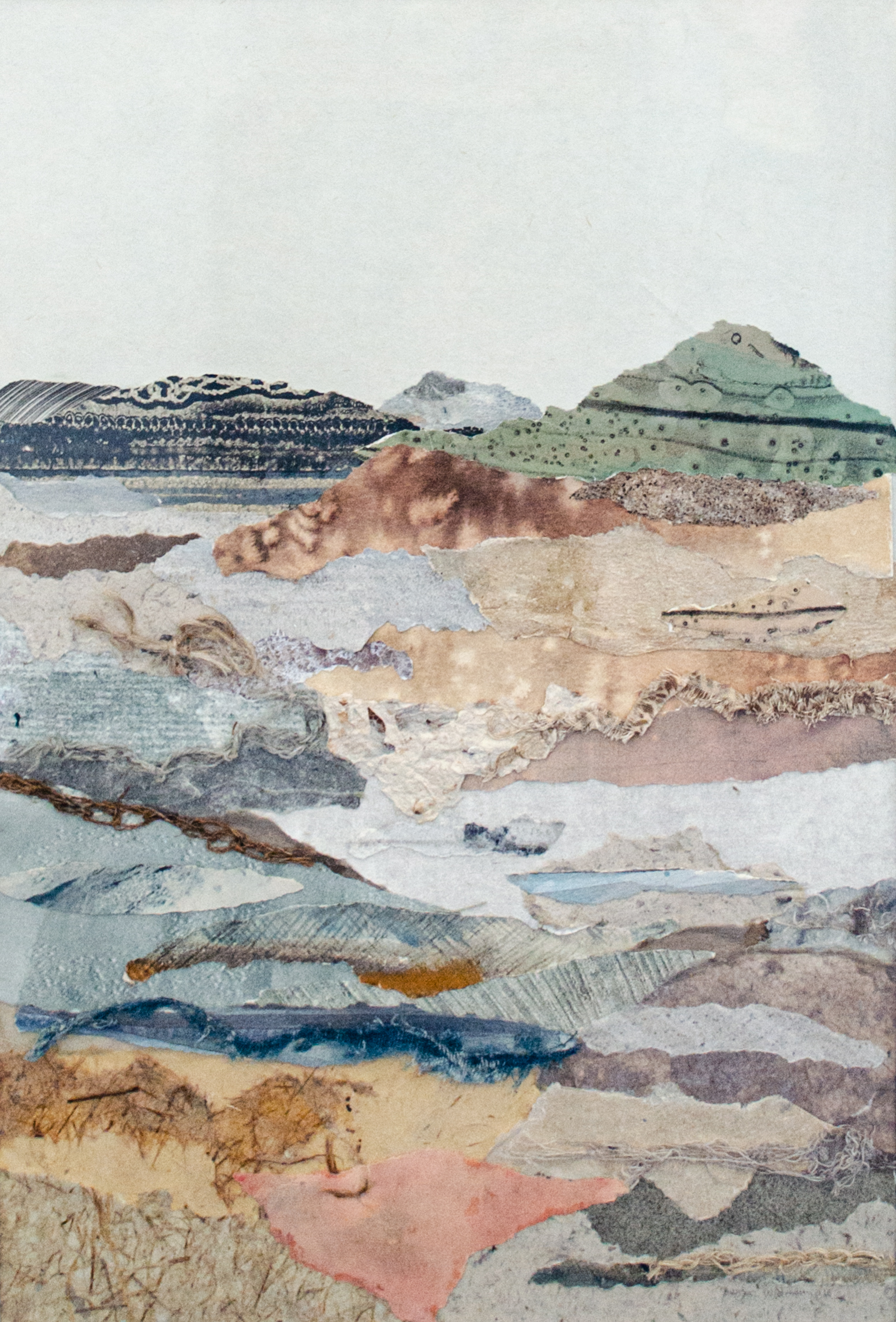 Alt text: Abstract paper collage