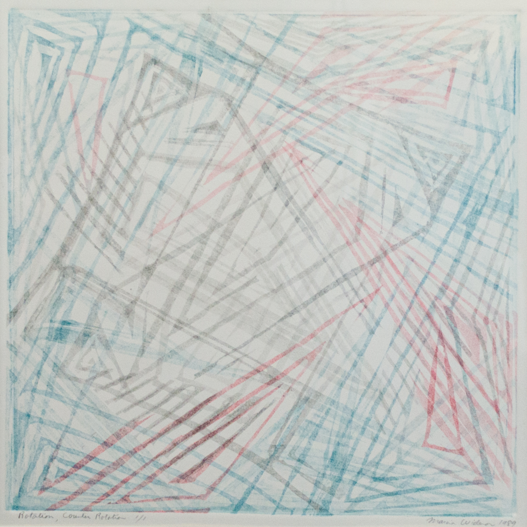 Alt text: abstract monoprint