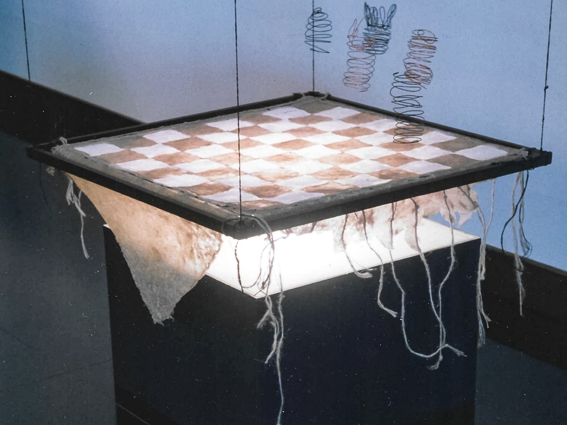 Alt text: Chess board light box