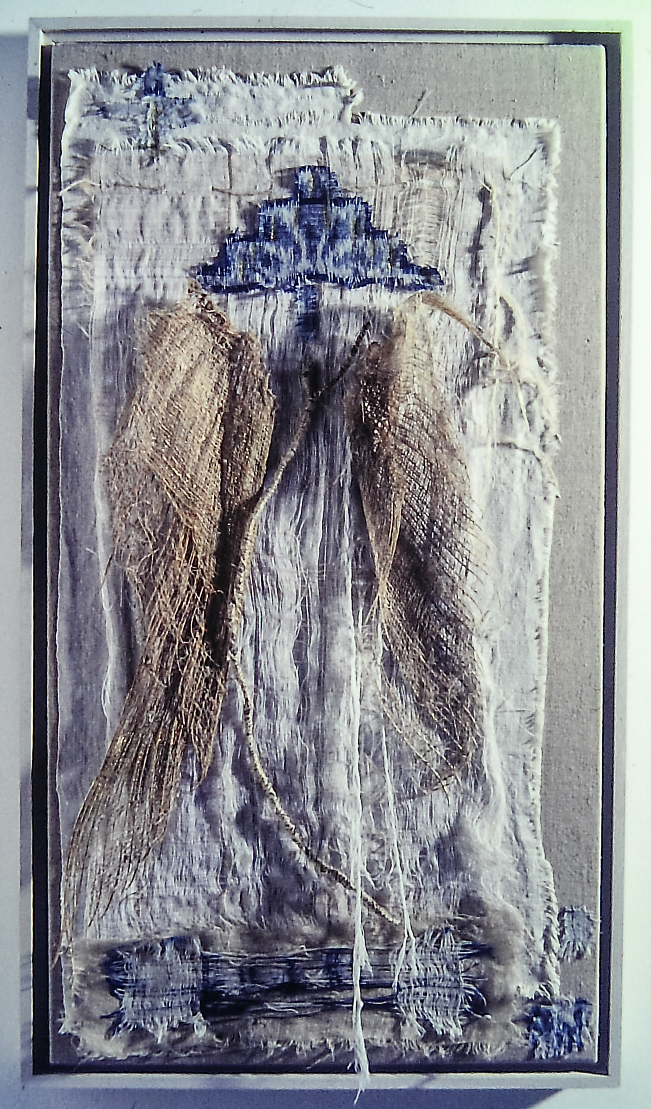 Alt text: Abstract cloth collage