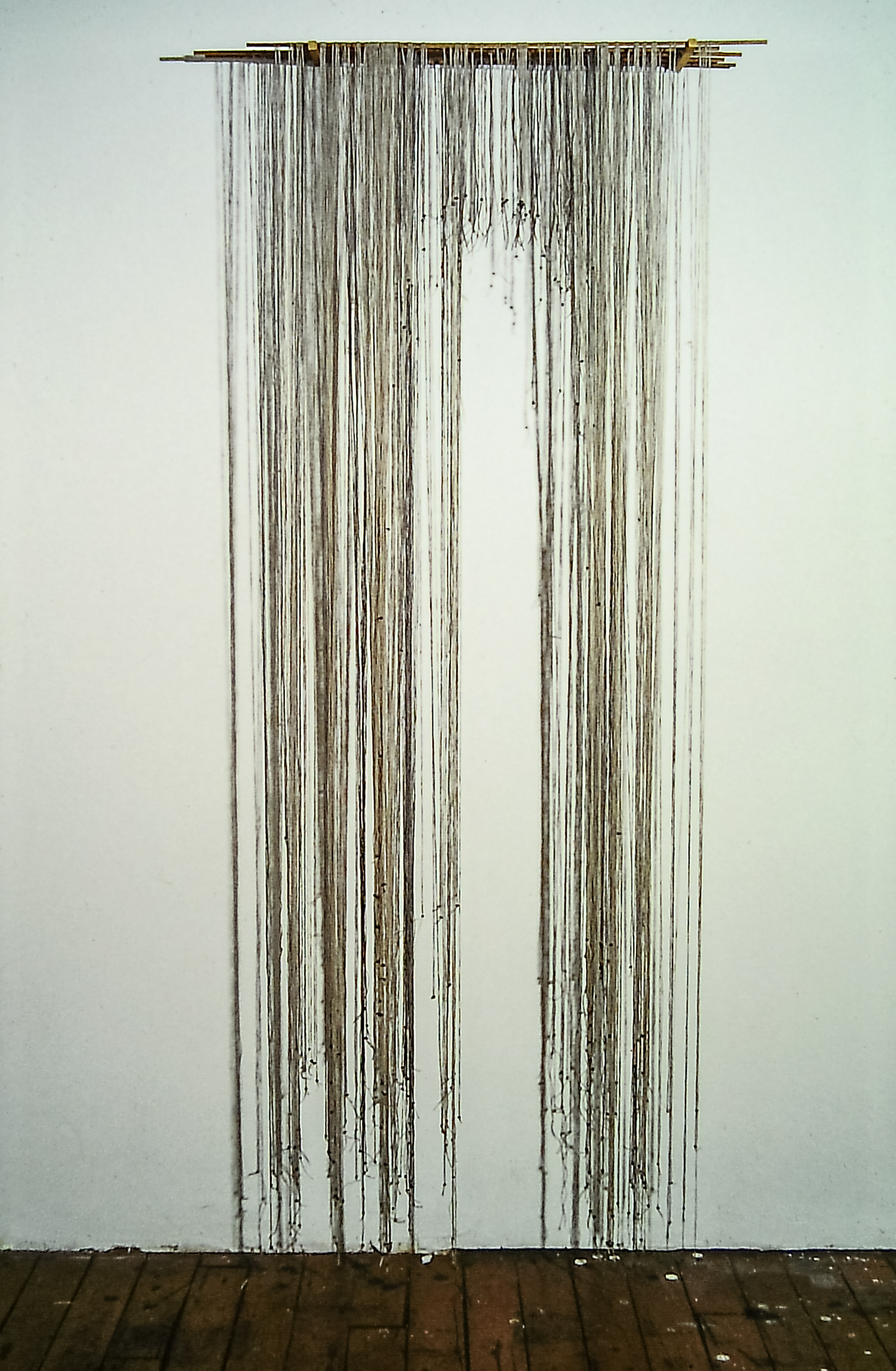 Alt text: Abstract wall hanging